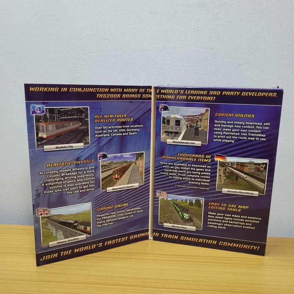 Trainz Railroad Simulator 2006 PC Game Complete 5 Disc Set Rare